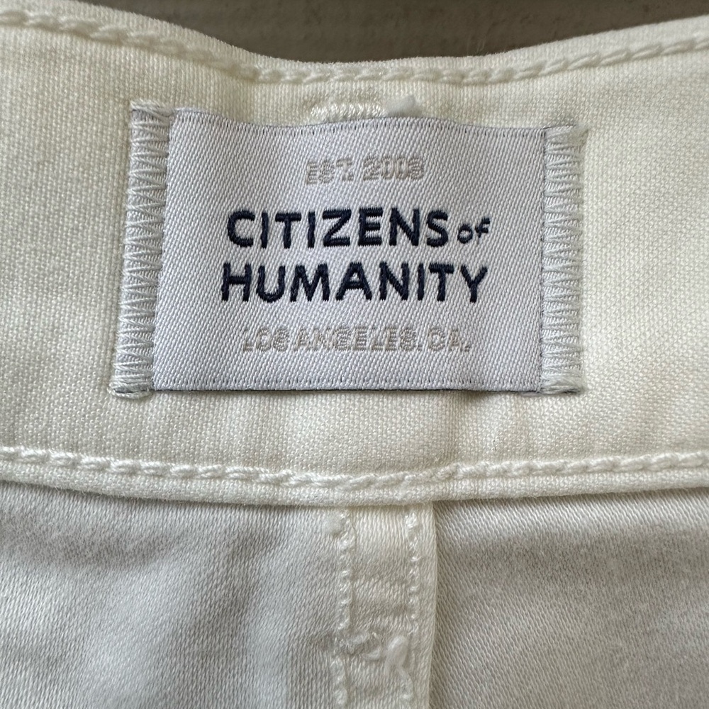 Citizens Of Humanity Marcelle Jeans in Off White-26 NWT - Picture 12 of 16